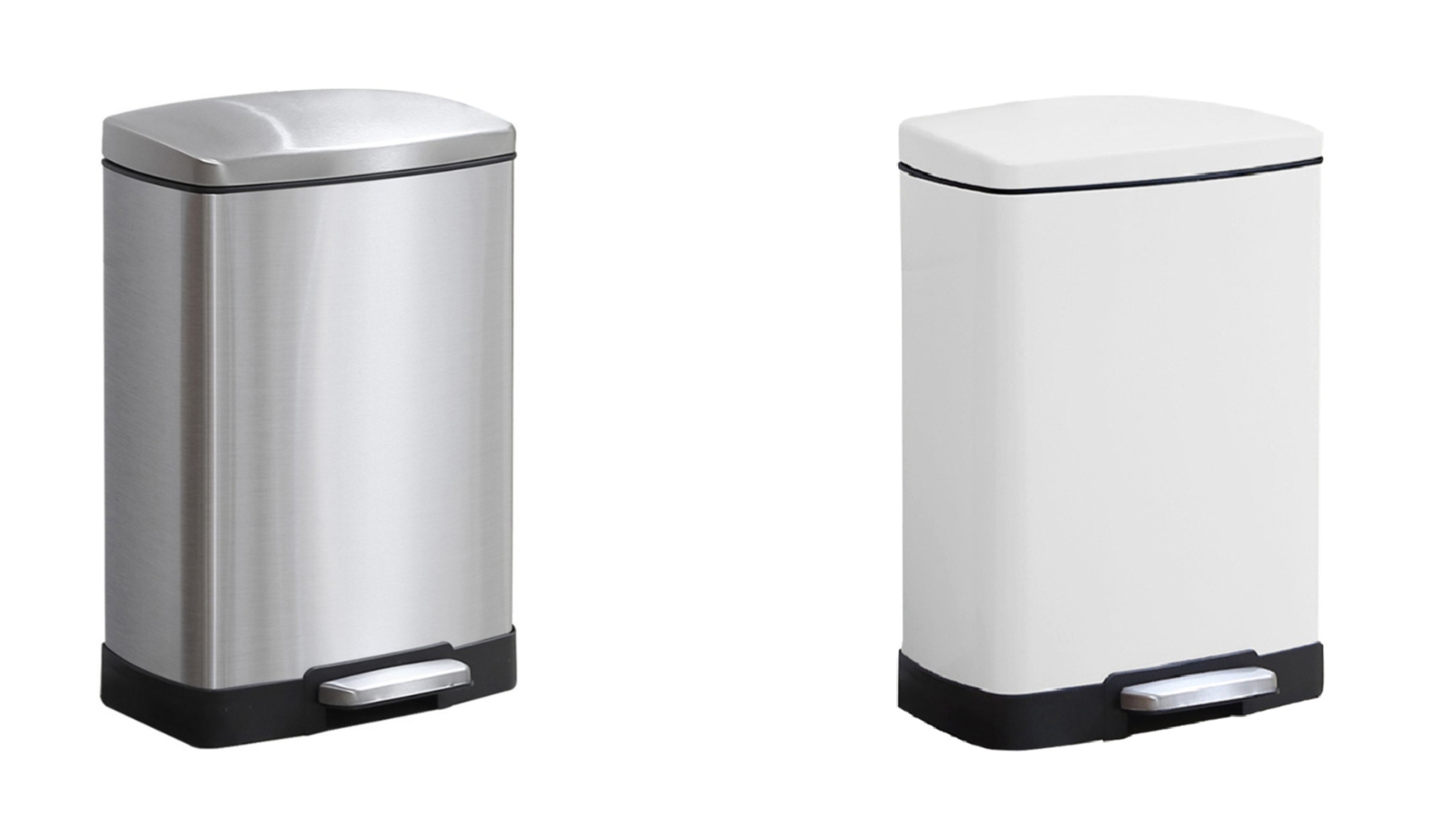 Soga Stainless Steel Foot Pedal 12 Litre Trash Bin
