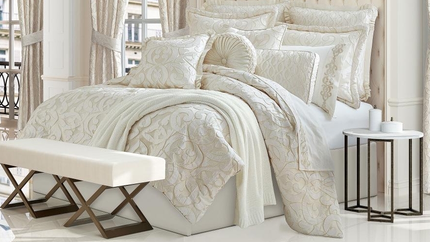 La Boheme Ivory Quilt Cover Set - Queen 