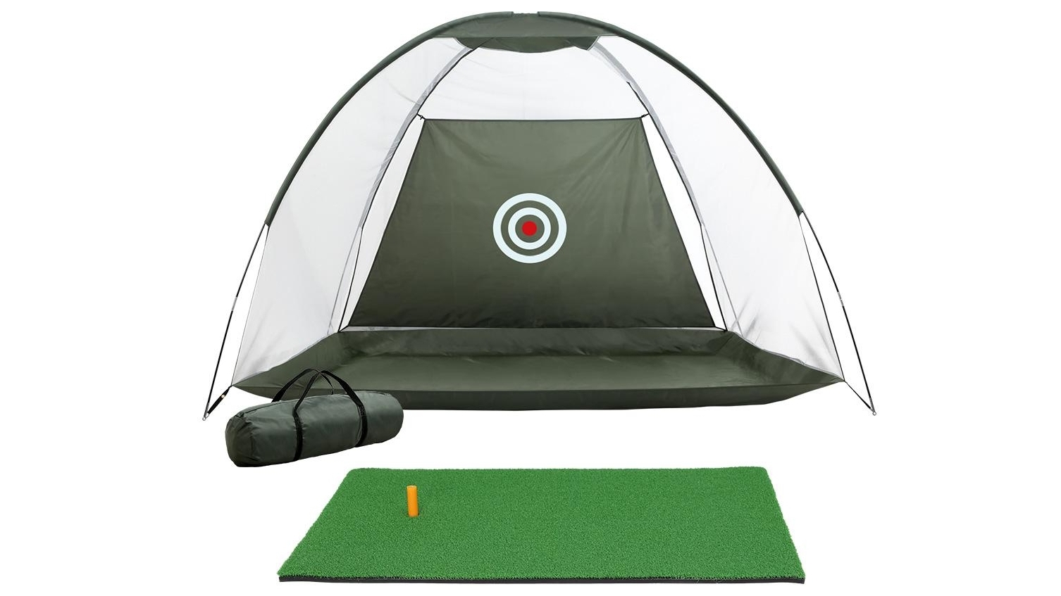 Everfit Golf Practice Net and Training Mat Set - Dark Green