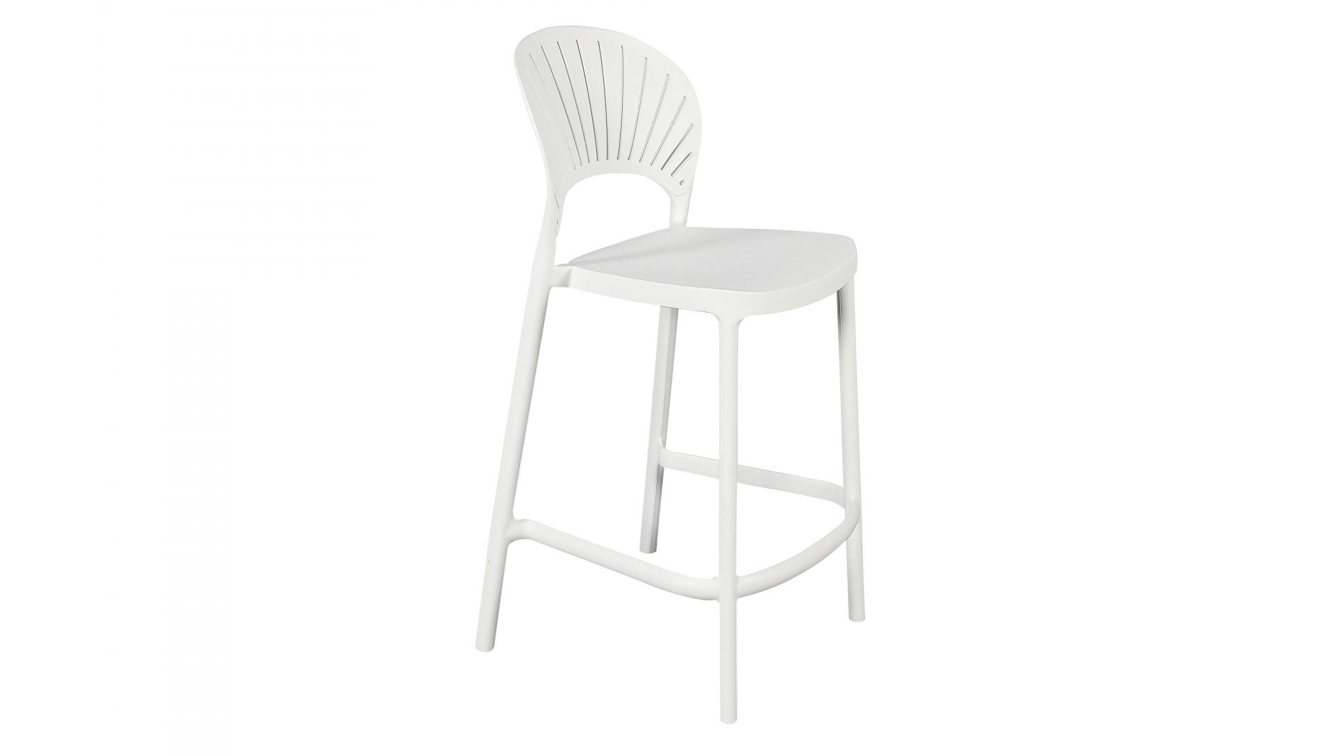 Passeri Outdoor Bar Chair - White