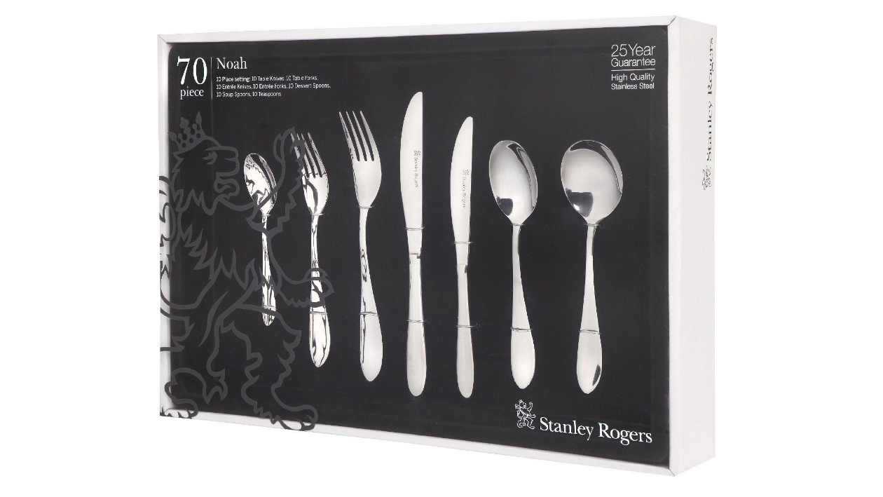 Stanley Rogers Noah Cutlery Set 70 Piece Harvey Norman