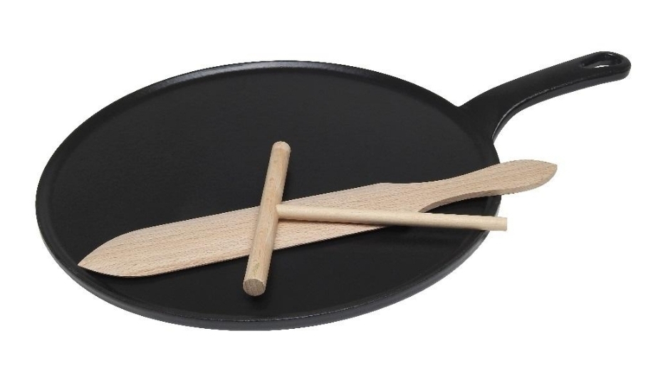 Chasseur 30cm Cast Iron Crepe Pan - Black