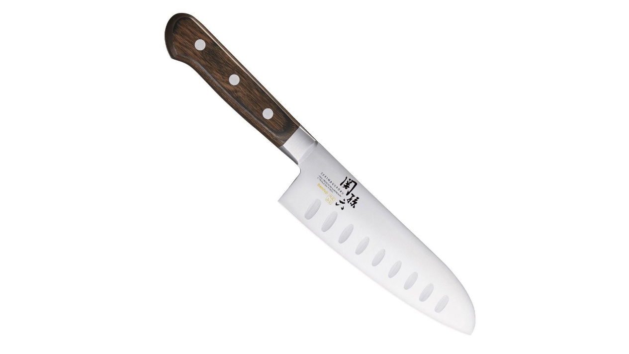 Shun Kai Seki Magoroku Benifuji Scalloped Santoku Knife - 16.5cm