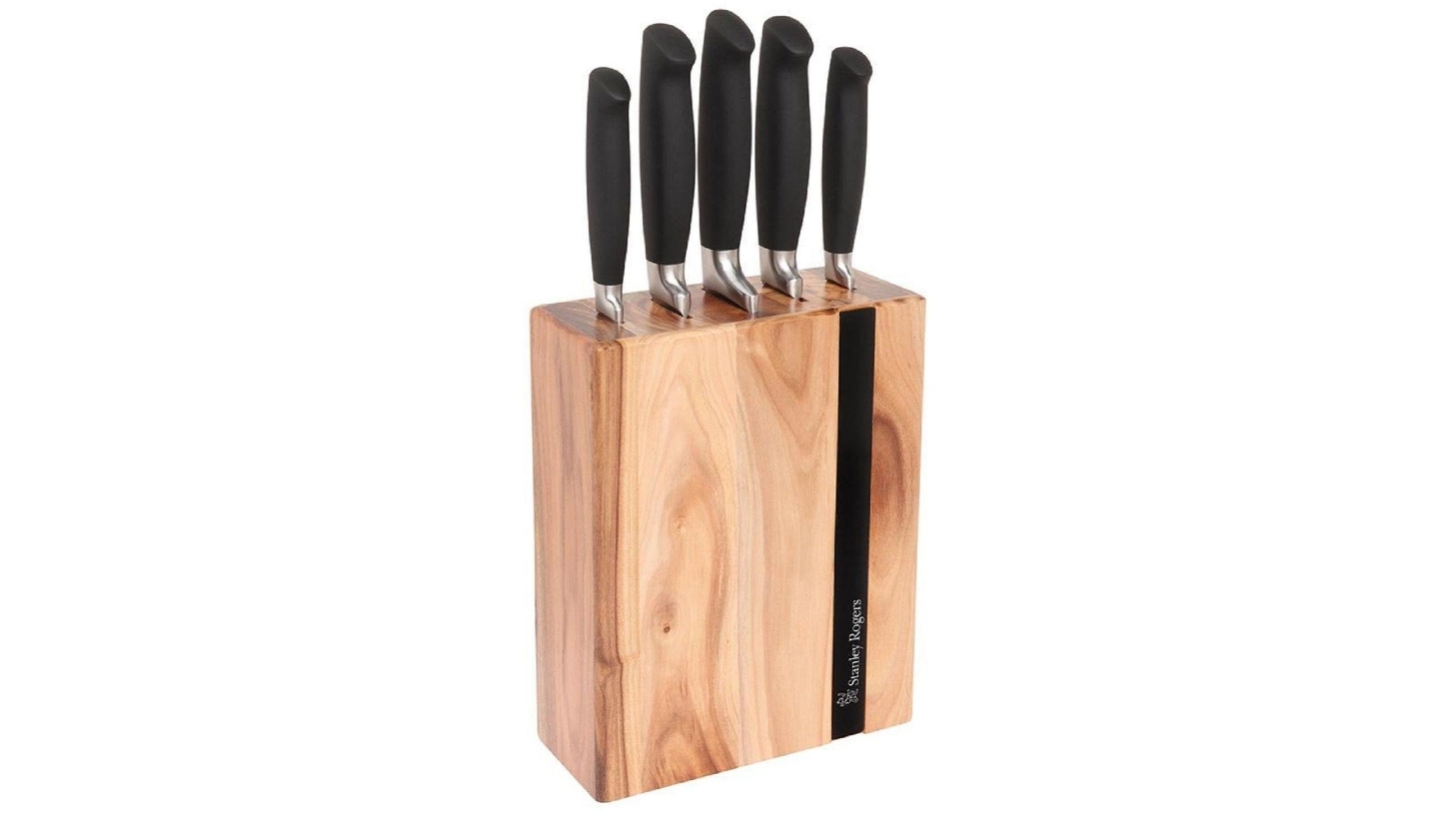 Stanley Rogers Black Flash Knife Block Set - 6 Piece