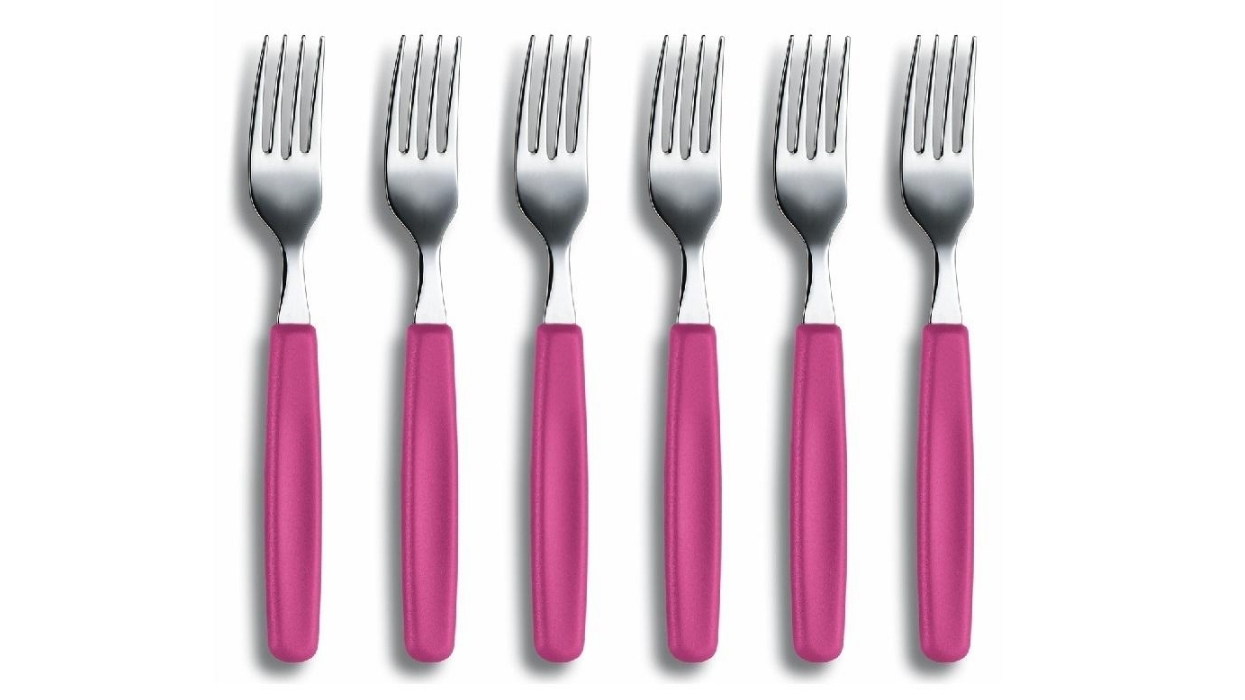 Victorinox Set of 6 Table Fork - Pink