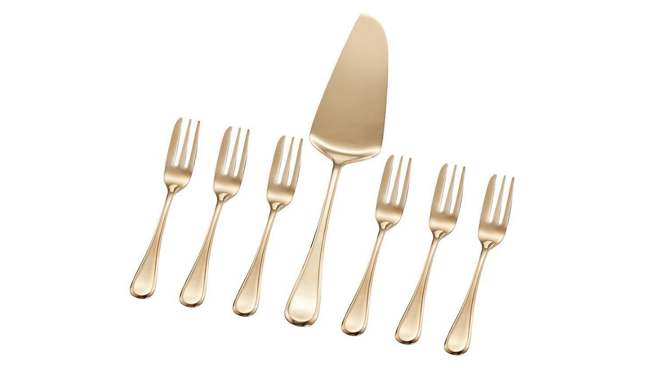 Stanley Rogers Chelsea Gold Cake Serving Set - 7 Piece