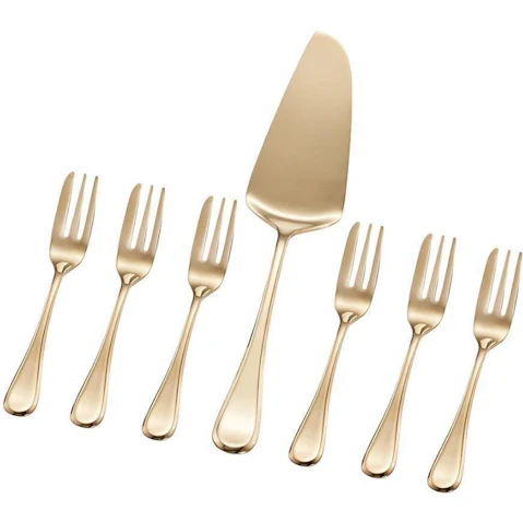 Stanley Rogers Chelsea Gold Cake Serving Set - 7 Piece