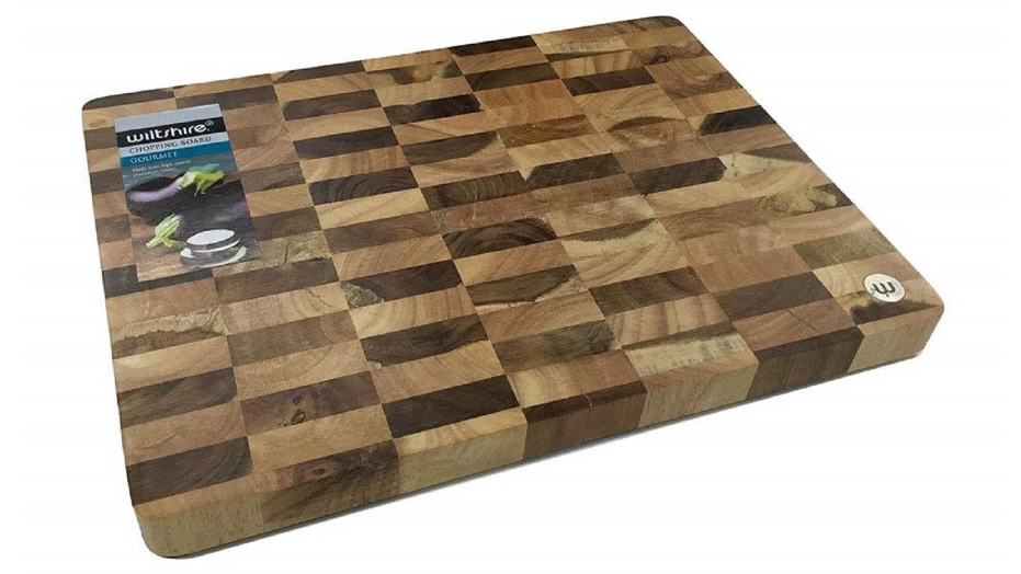 Wiltshire End Grain Chequered Chopping Board - 40 x 30 x 3cm