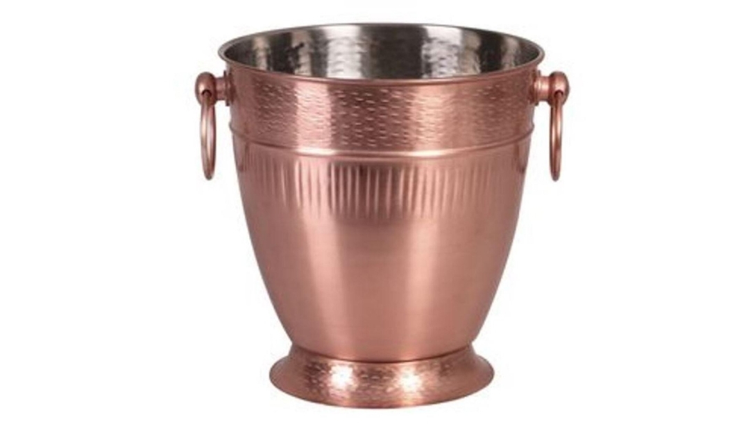 Moda Ribbed Copper Look Champagne Bucket