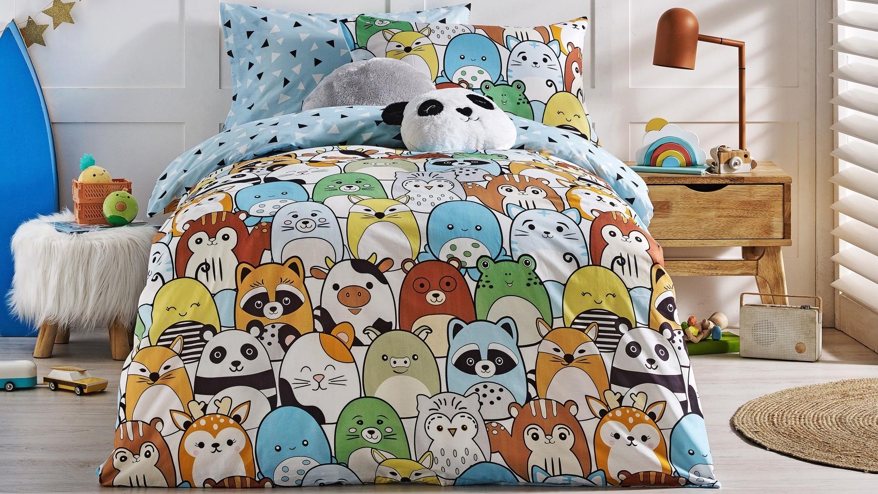 Mr. Mallows Quilt Cover Set - Queen