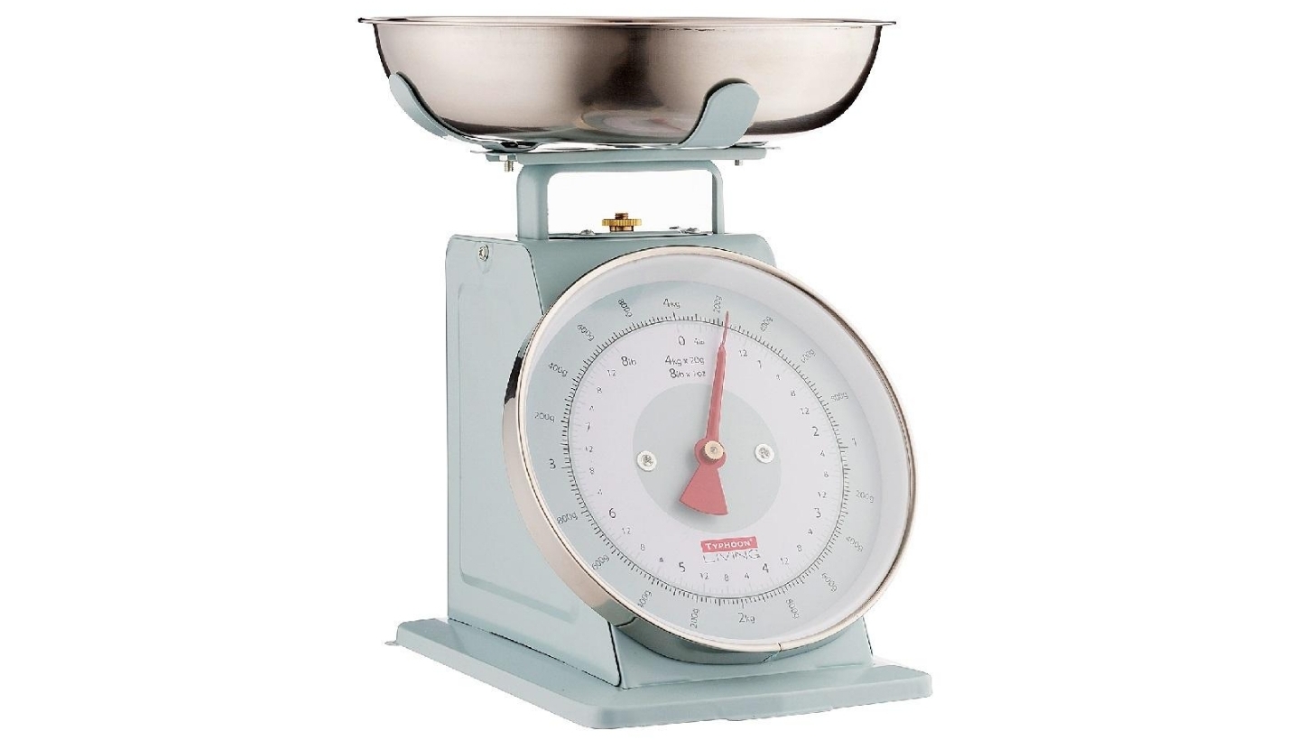 Typhoon Mechanical 4kg Kitchen Scale Blue Harvey Norman