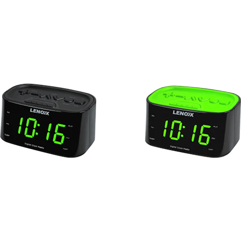 Lenoxx Alarm Clock and FM Radio with USB Port