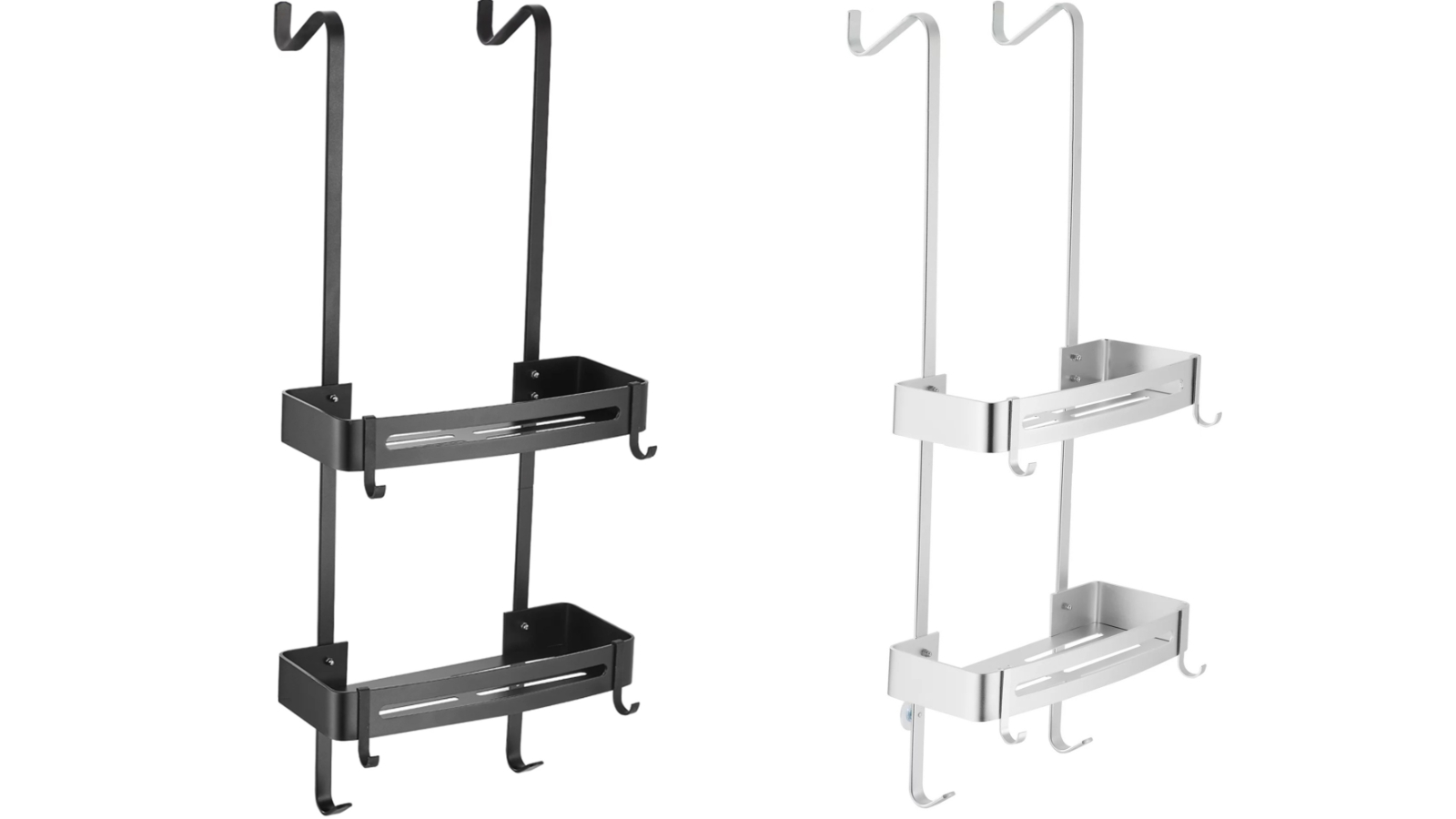 TODO 2-Tier Aluminium Alloy Waterproof Bathroom Shower Caddy