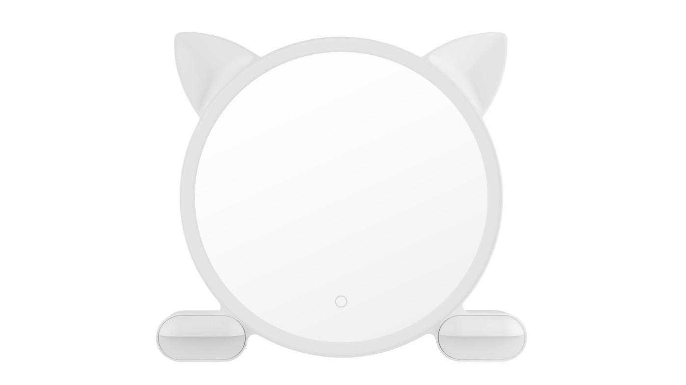 Beauty Cosmetic Vanity Cat Mirror with LED Light - 45cm