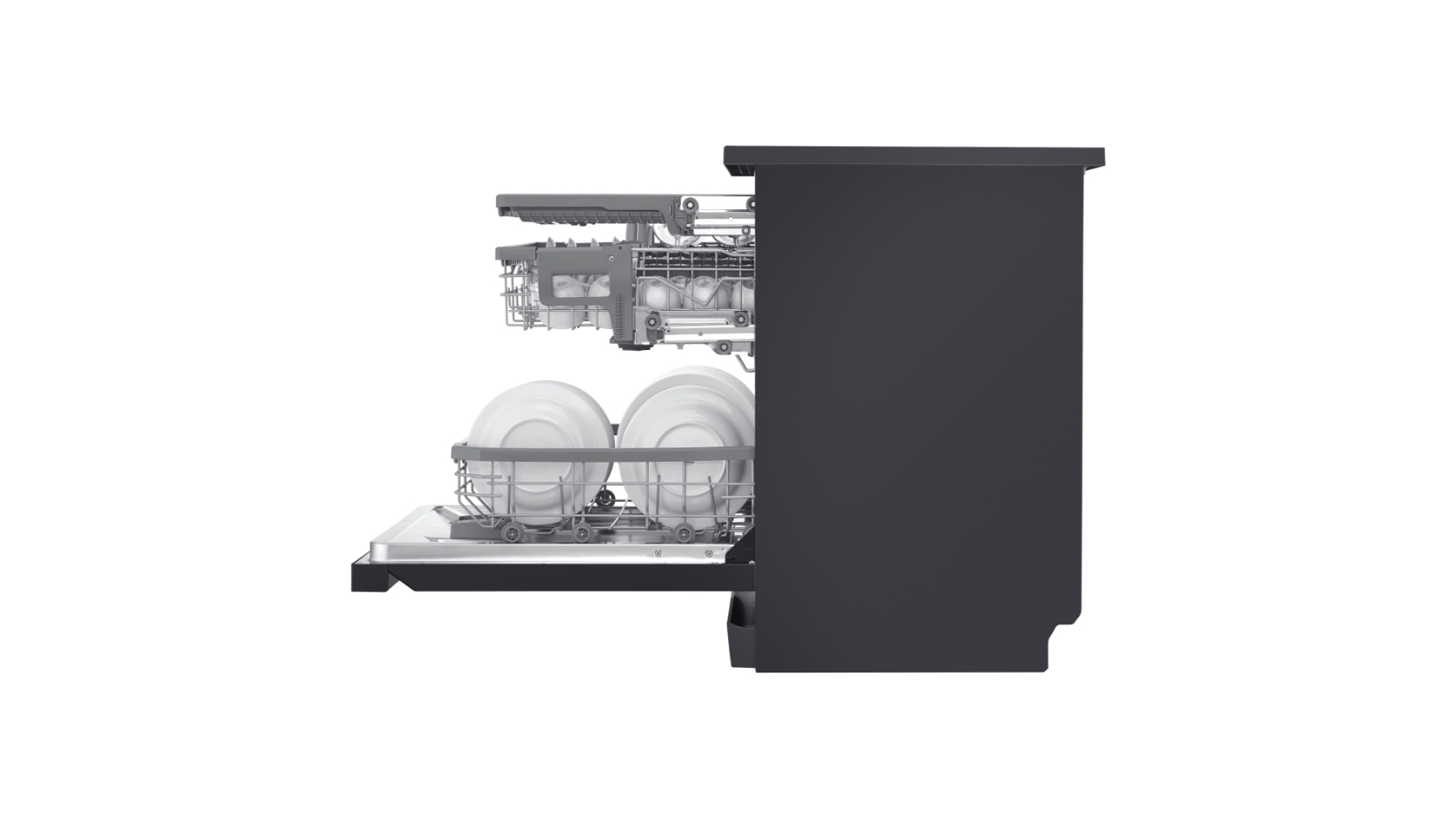 LG 15 Place QuadWash® Dishwasher with Auto Open Door in Matte Black