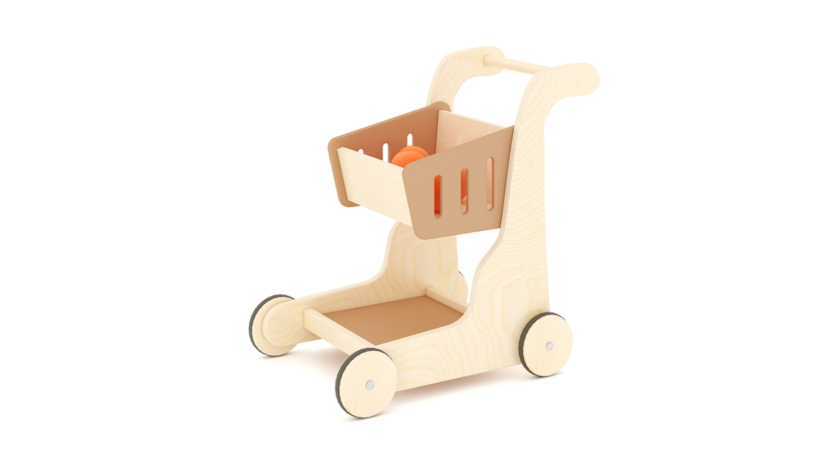 Jooyes Children's Wooden Shopping Cart