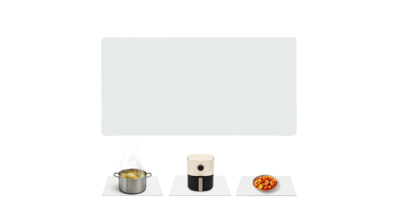 Kitchen Silicone Placemat Countertop Protector Heat Resistant Non-Slip DIY Cut - 0.1cm