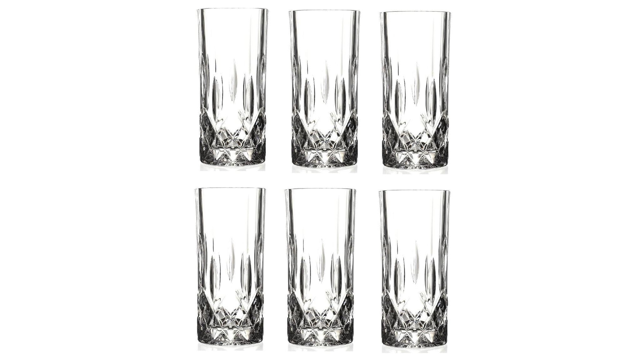 RCR Opera 350ml Crystal Crystal Highball Tumbler Glasses Set of 6