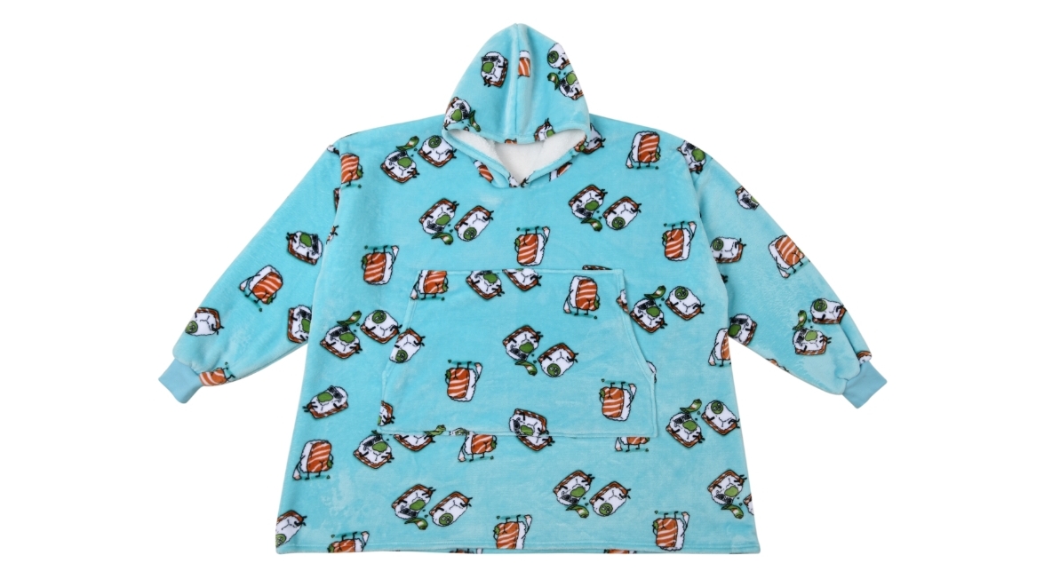 Uggo Wear Wassup'b Adult Giant Hoodie - Teal