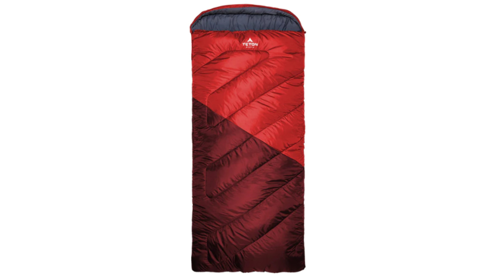 Teton Sports XX-Large Grand Right Zip -7C/20F Sleeping Bag - Ruby/Grey