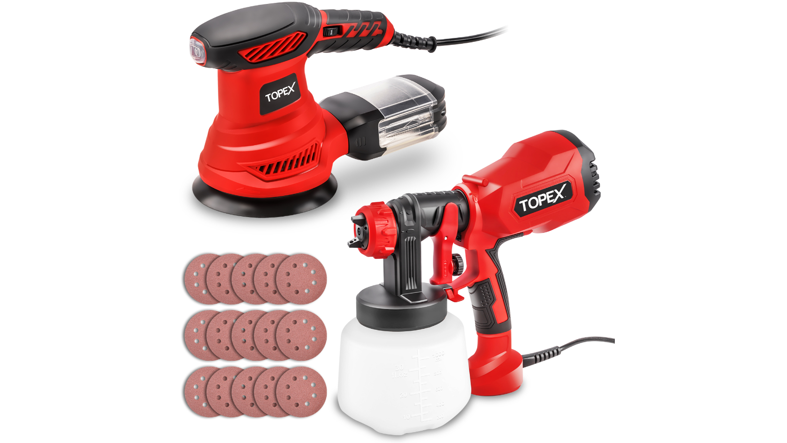 Topex Tool Electric Paint Sprayer and Random Orbital Polisher