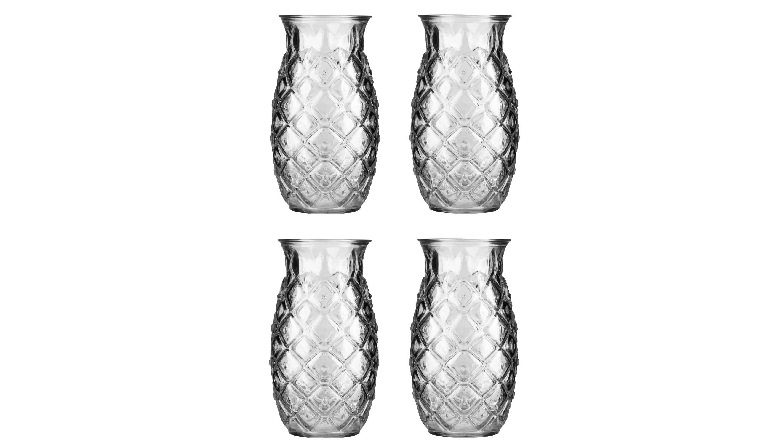 Libbey Tiki Pineapple Tumbler 505ml - Set of 4