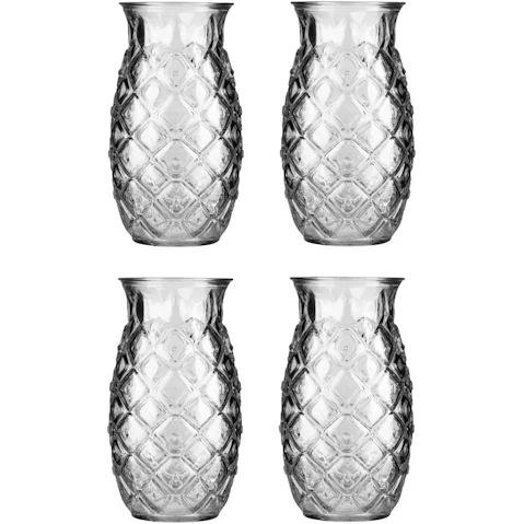 Libbey Tiki Pineapple Tumbler 505ml - Set of 4