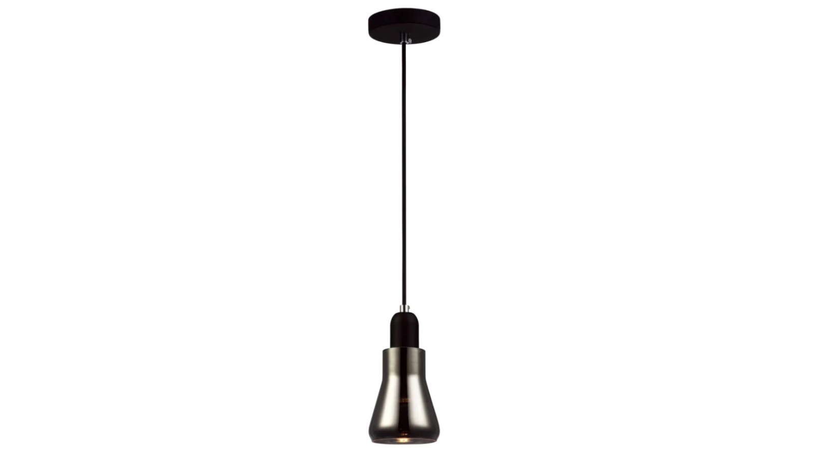 Yarra GU10 Smokey Black Flute Glass Interior Pendant Light