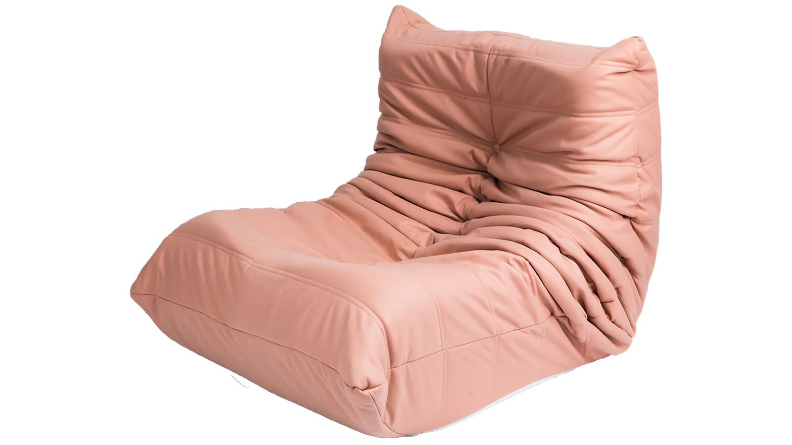 Levede Recliner Lazy Couch Leathaire Floor Sofa Chair - Pink