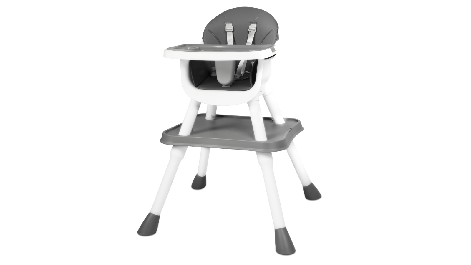 BoPeep 8-in-1 Foldable High Chair Infant Eating Table and Seat - Grey