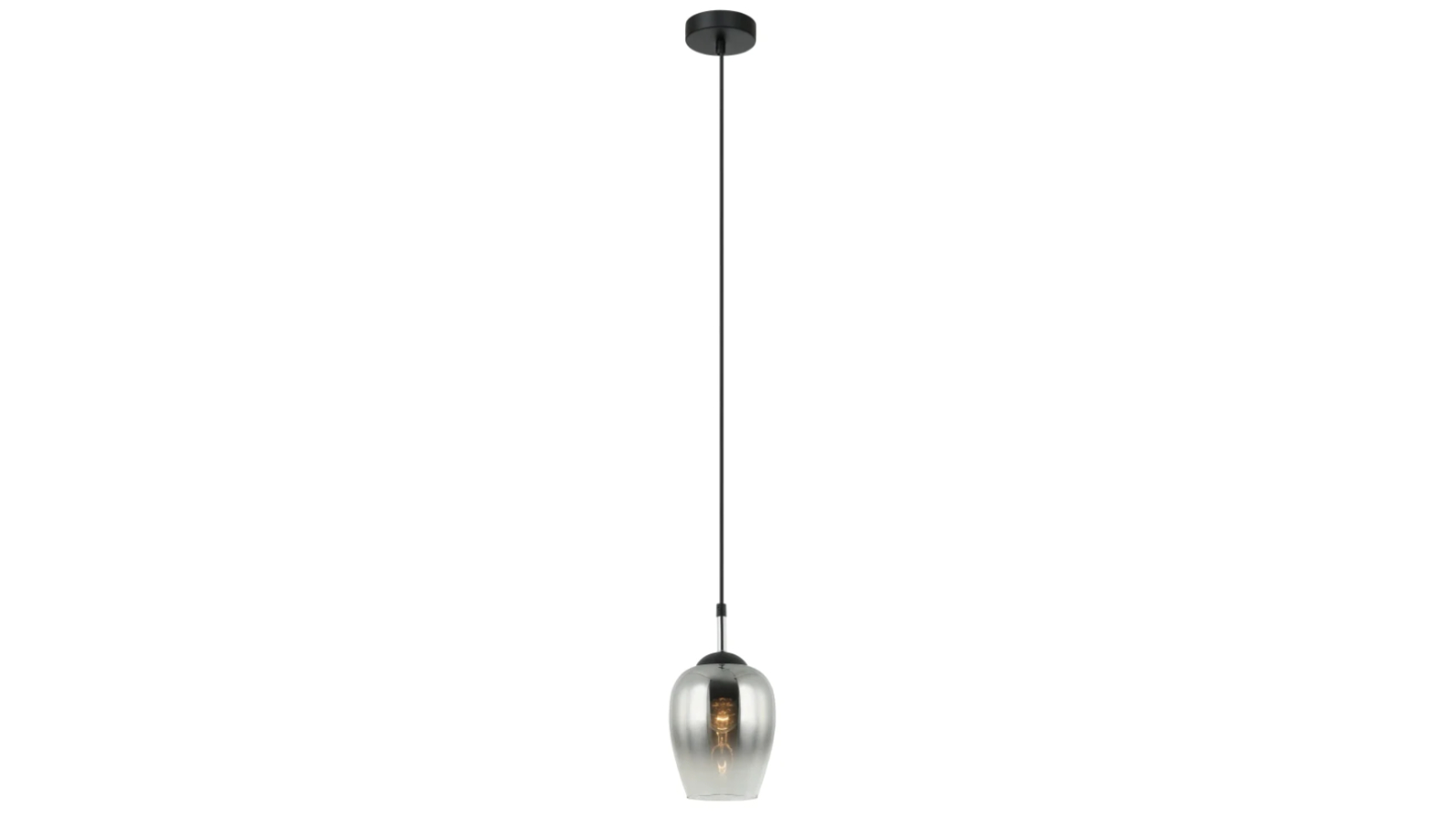 Vinum Chrome Wine Glass Shape with Fading Effect Interior Pendant Light