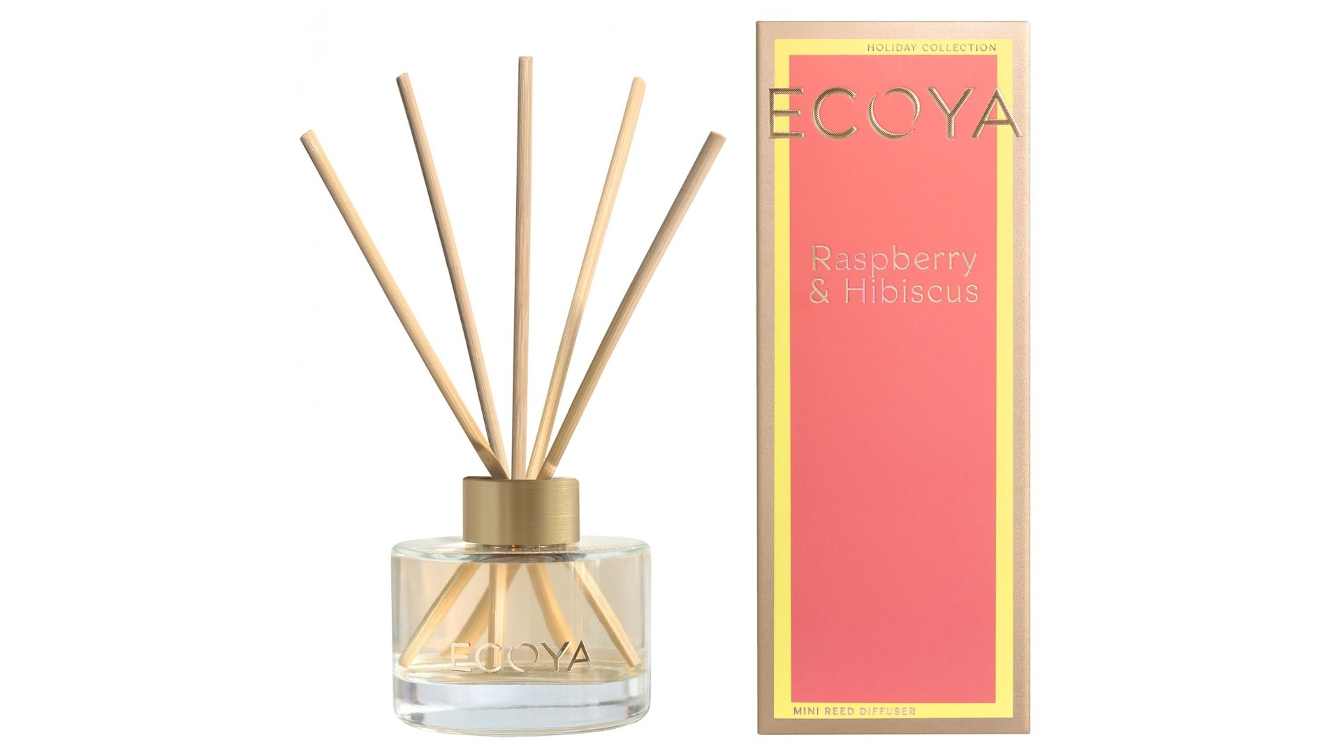 Ecoya Raspberry and Hibiscus 50ml Mini Diffuser Harvey Norman