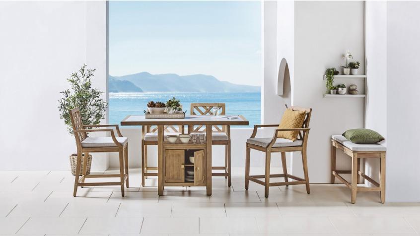 Franco 6-Piece Outdoor High Dining Setting