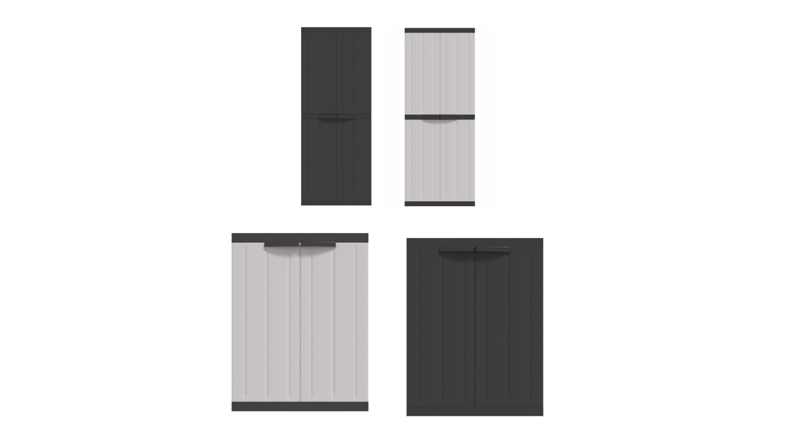vidaXL Polypropylene Outdoor Storage Cabinet