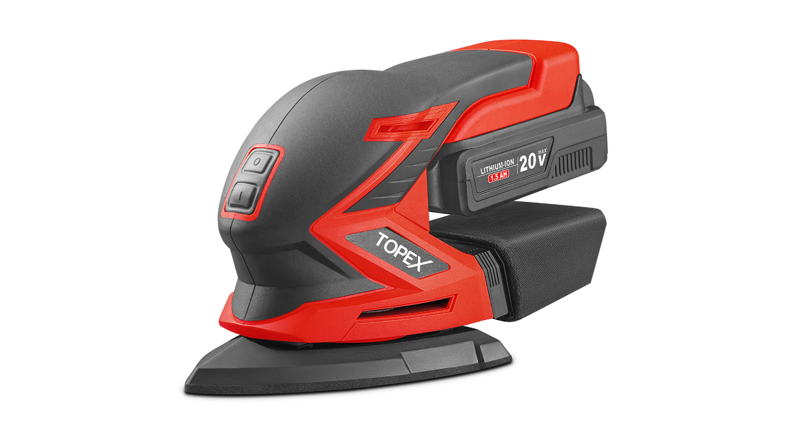 Topex 20V Cordless Electric Detail Sander with Sandpaper and Dust Bag