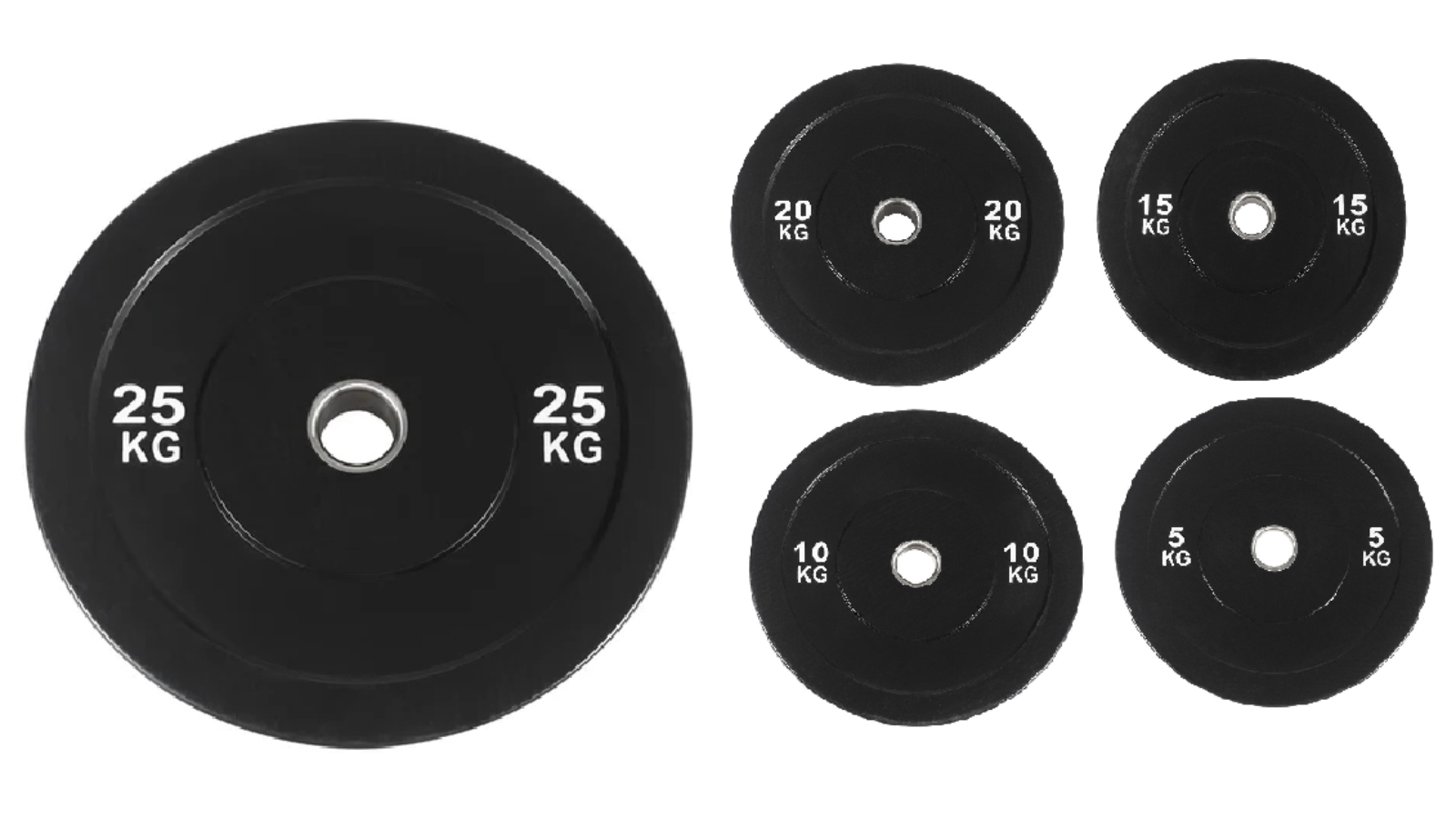 Orbit Fitness Black Bumper Plate