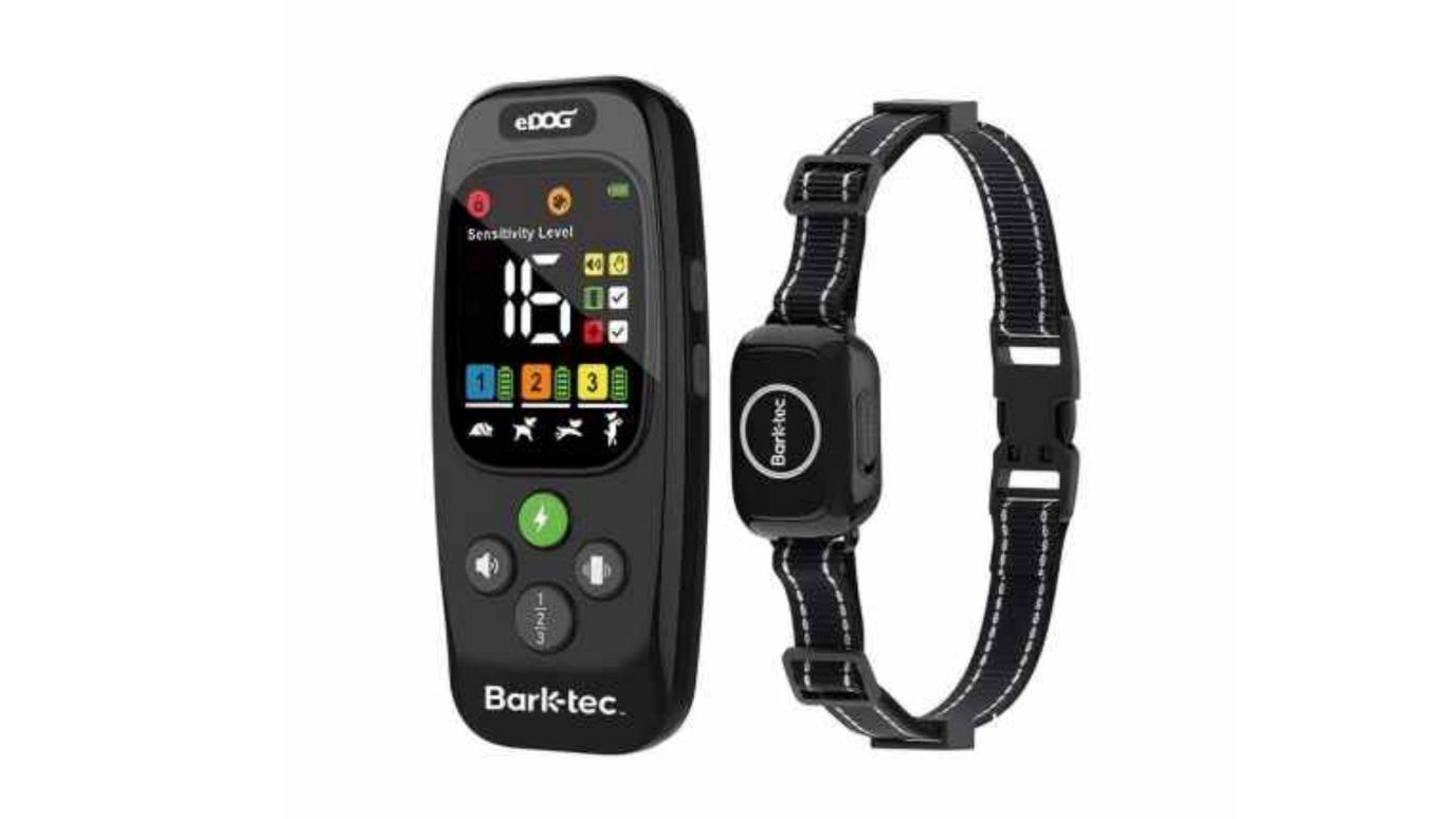 Barktec 2 Piece 2-in-1 Anti-Bark and Remote Training Collar for 2 Dog