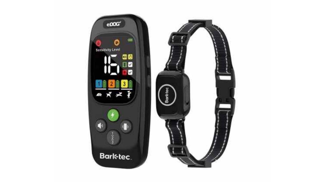 Barktec 3 Piece 2-in-1 Anti-Bark and Remote Training Collar for 3 Dog