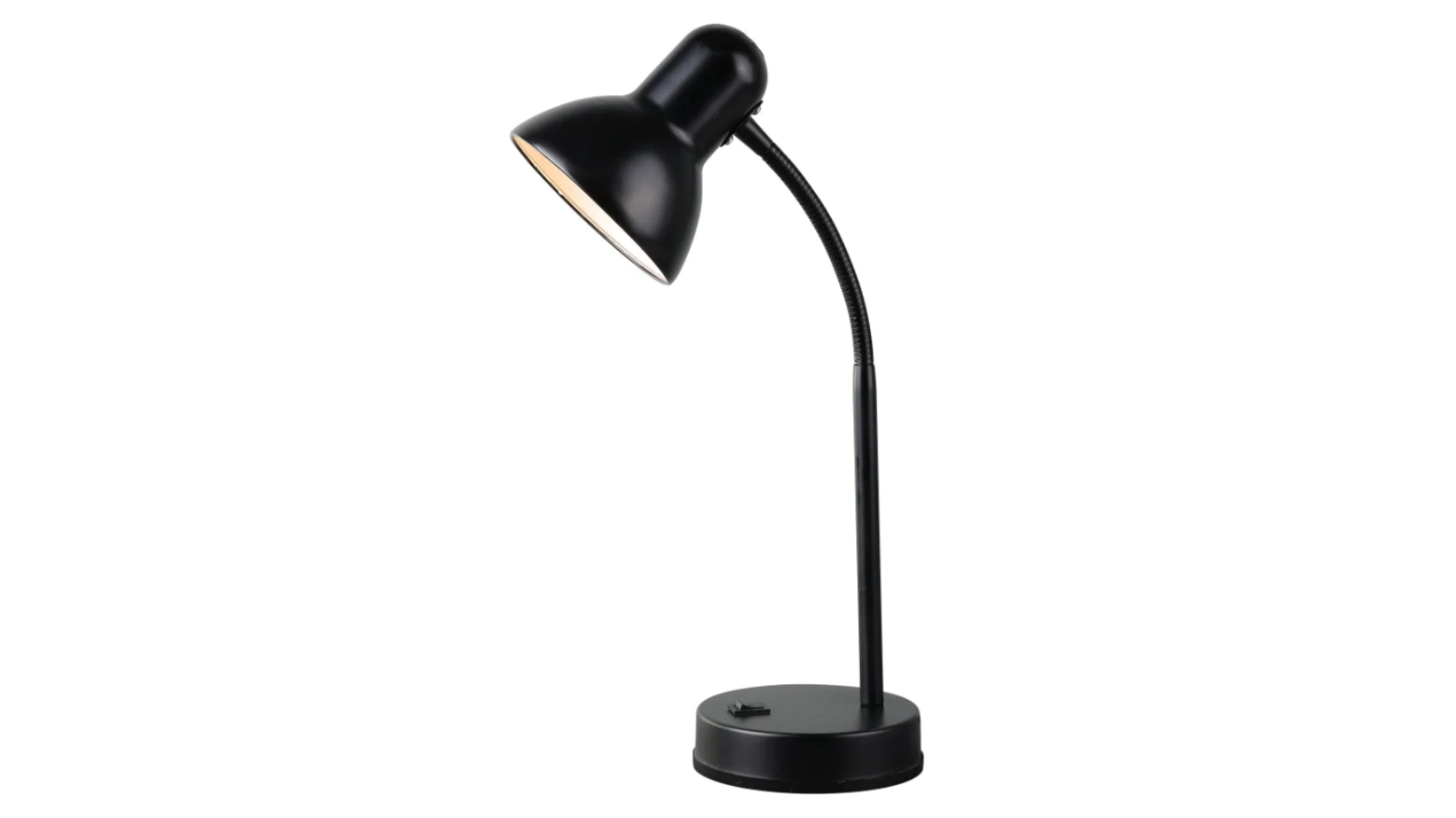 Luminea Metal Day Peep Minimalist Classic Shade Table Light Lamp - Black