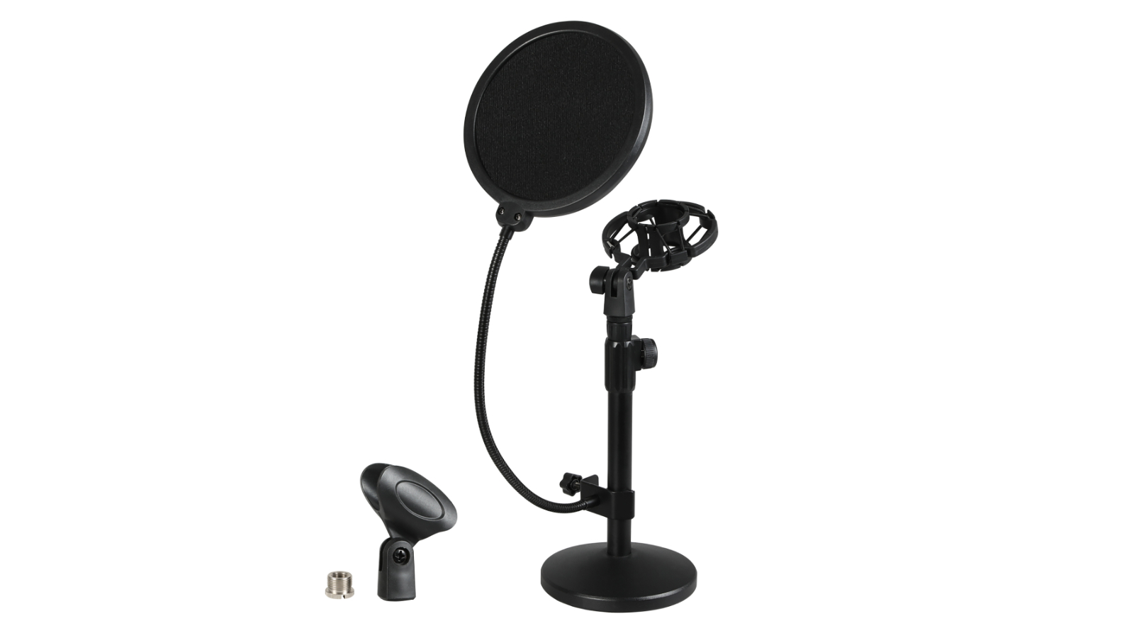 Levede Desktop Microphone Stand with Pop Filter Shock Mount Kit
