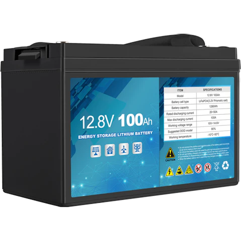 Galvan LiFePO4 100AH 2000 Times Recharge Camping Lithium Iron Battery