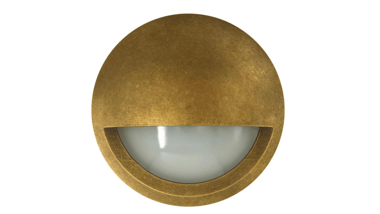 IP65 Surface Mounted Round Antique Brass 12V 3000K LED Eyelid Step Light
