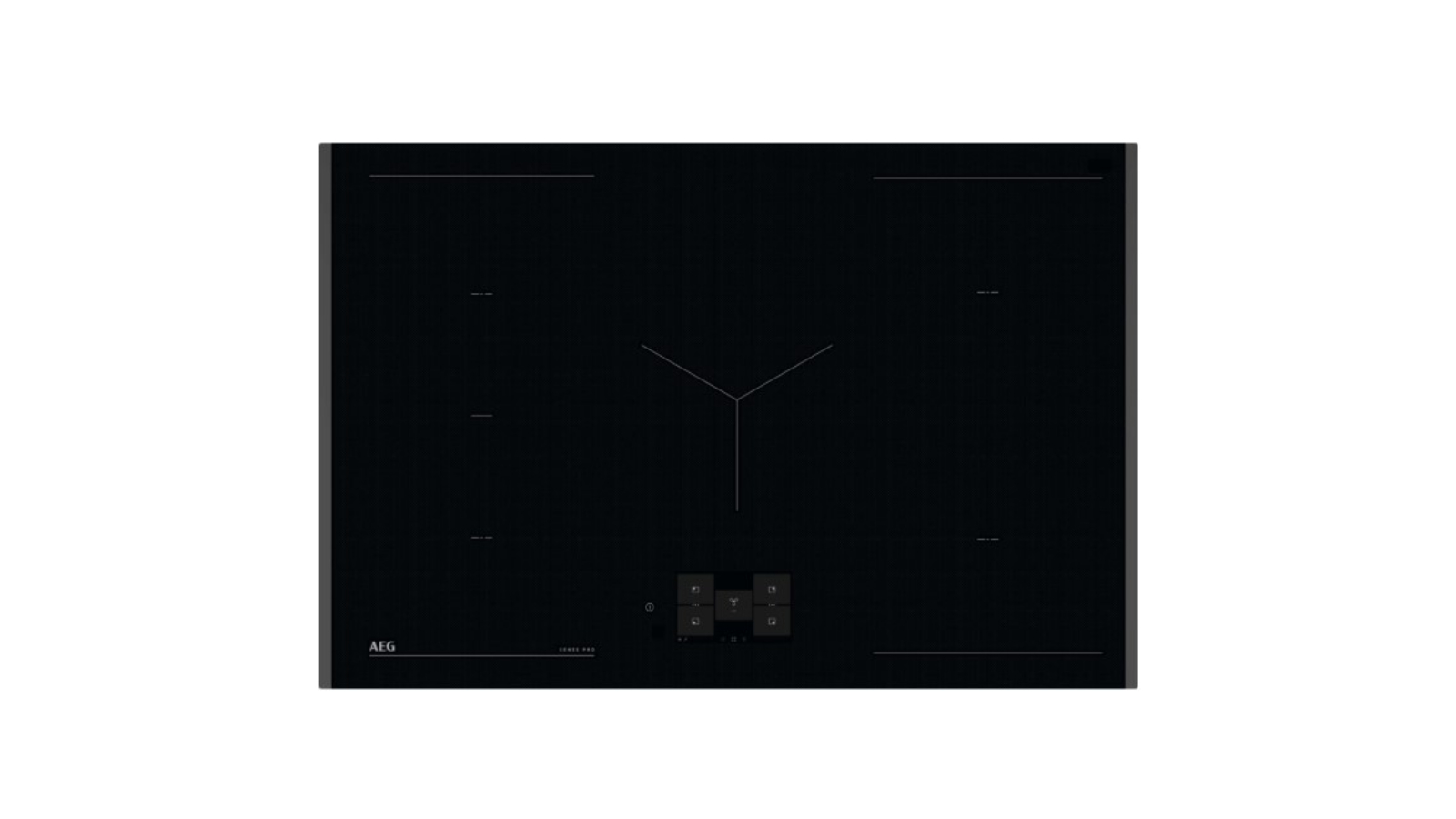 AEG 80cm 5 Zone WiFi Enabled Induction Cooktop with Wireless Food Probe - Black