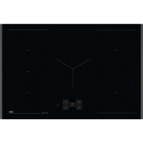 AEG 80cm 5 Zone WiFi Enabled Induction Cooktop with Wireless Food Probe - Black