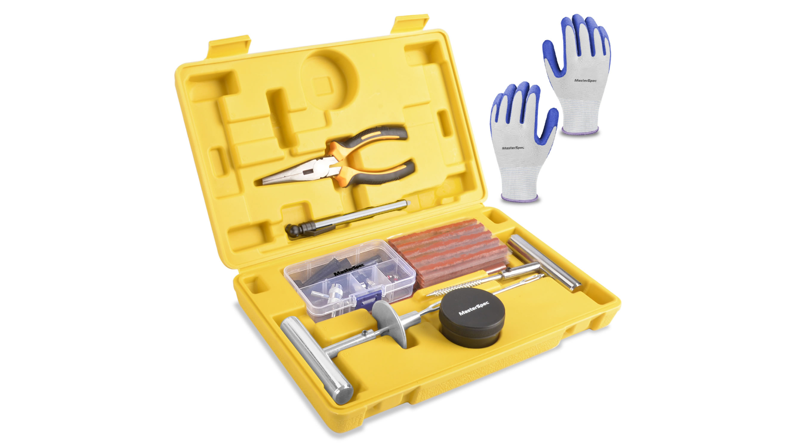MasterSpec 64 Piece Tubeless Universal Tyre Puncture Repair Kit