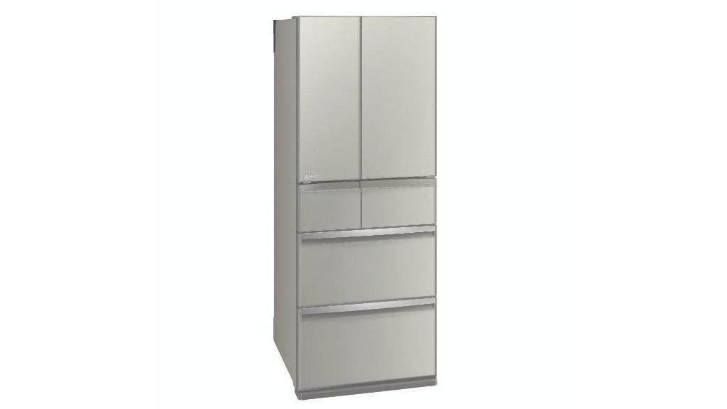 Mitsubishi Electric 470L French Door Multidraw Glass Refrigerator - Stainless Steel