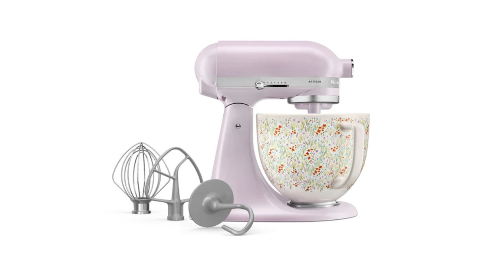 KitchenAid Artisan Tilt-Head Stand Mixer with Ceramic Floral Bowl - Wildflower