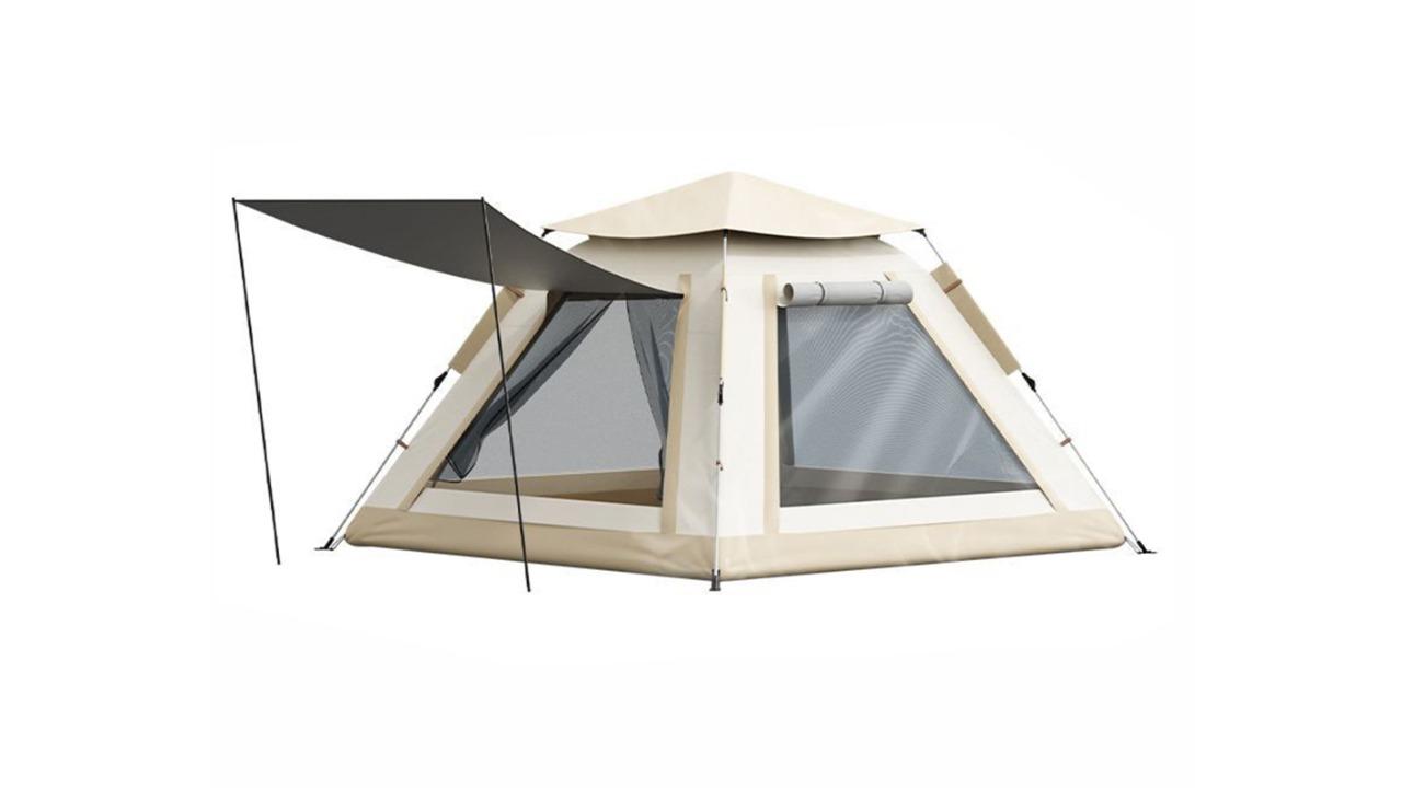 Hubsite Camping Tent with Pop-Up Setup, Waterproof Design and Ventilation Panel