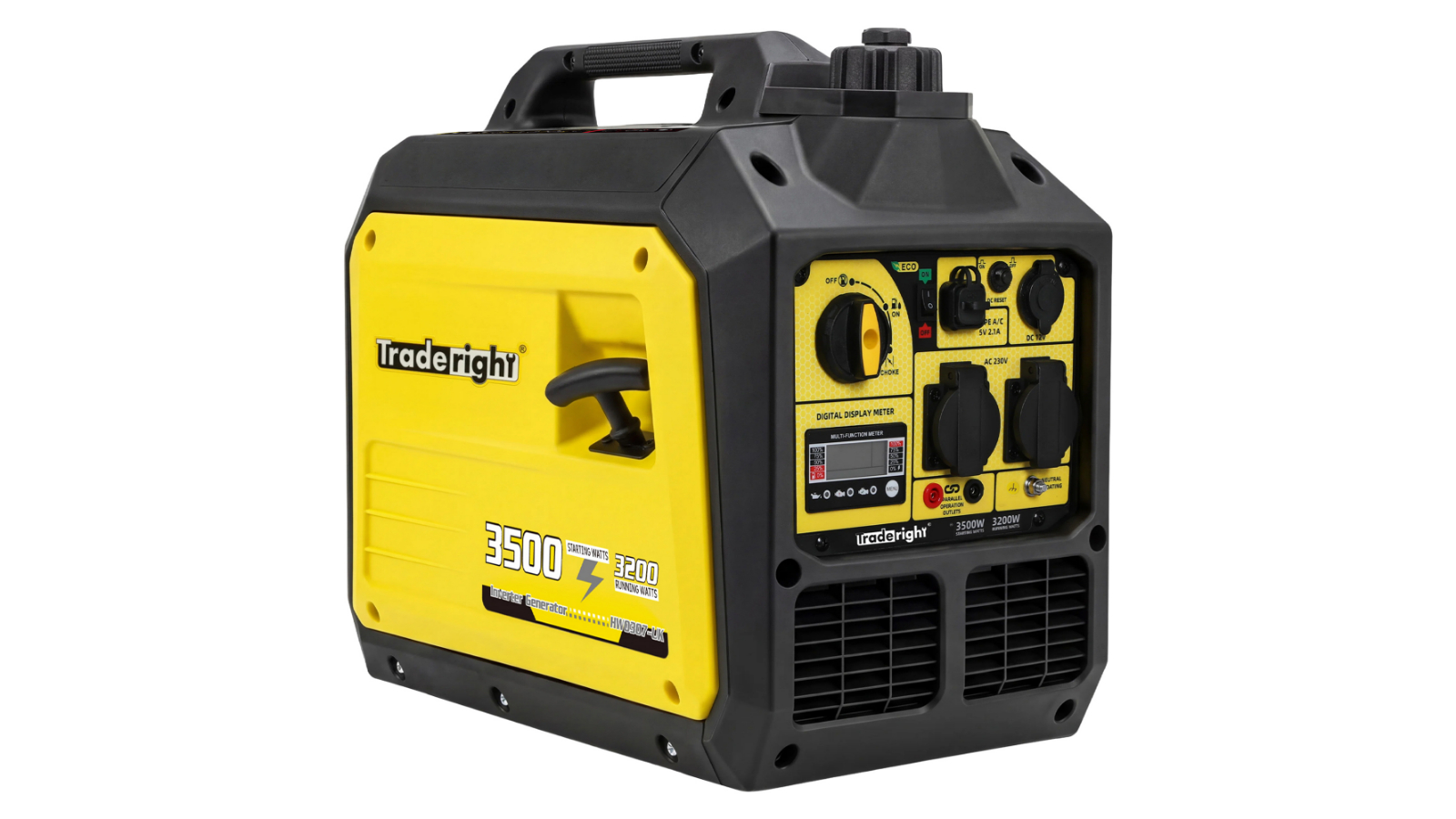 Traderight 3500W Portable Petrol Silent Inverter Generator