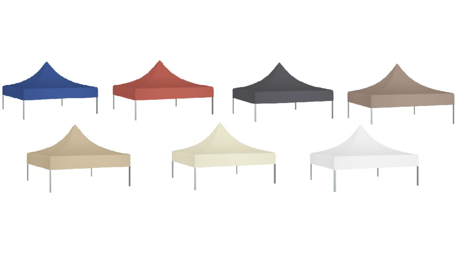 vidaXL 270 SQM Party Tent Roof - 2 x 2m